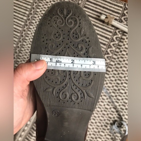 Sz 7🌹Leather Shearling Tall Boots Marelbo - Picture 13 of 16